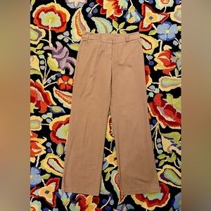 Garnet Hill pants 6 Tall brown garment washed chinos